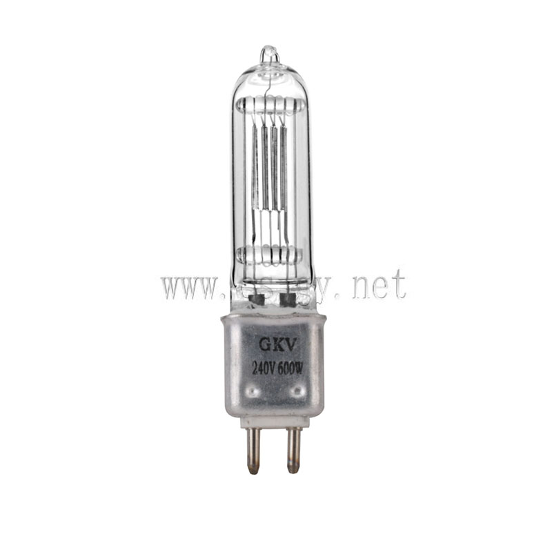 Stage Studio Light Bulb Aluminum Lamp GKV 230V 600W G9.5 