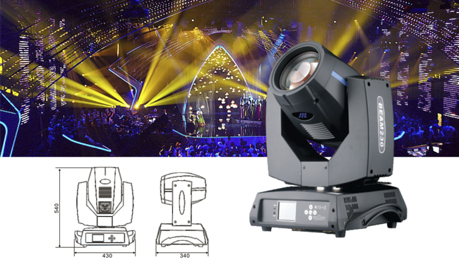 Three systems and working principles of stage beam lights