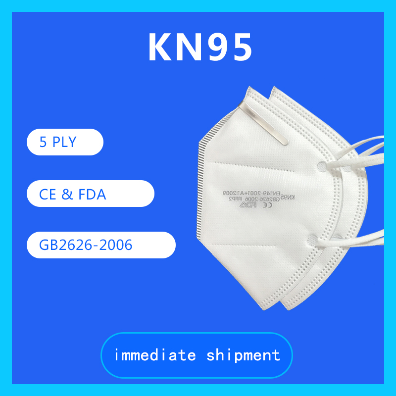 EN149 CE FDA Certificated FFP2 KN95 Face Masks for Personal Protection