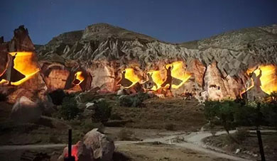 Super shock! Turkey is creating volcanic rock 3D light show