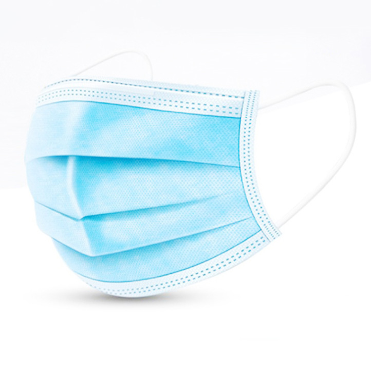 Factory Directly Provide Earloop Disposable Face Masks 3-ply Blue Mouth Mask